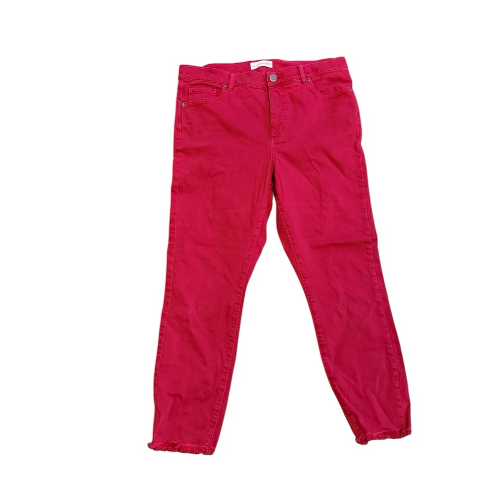 Vibrant Red Loft Skinny Jeans
